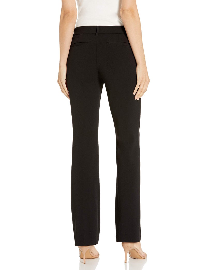 Rafaella Women's Soft Stretch Crepe Modern Fit Pant, black, 14 - Image 2